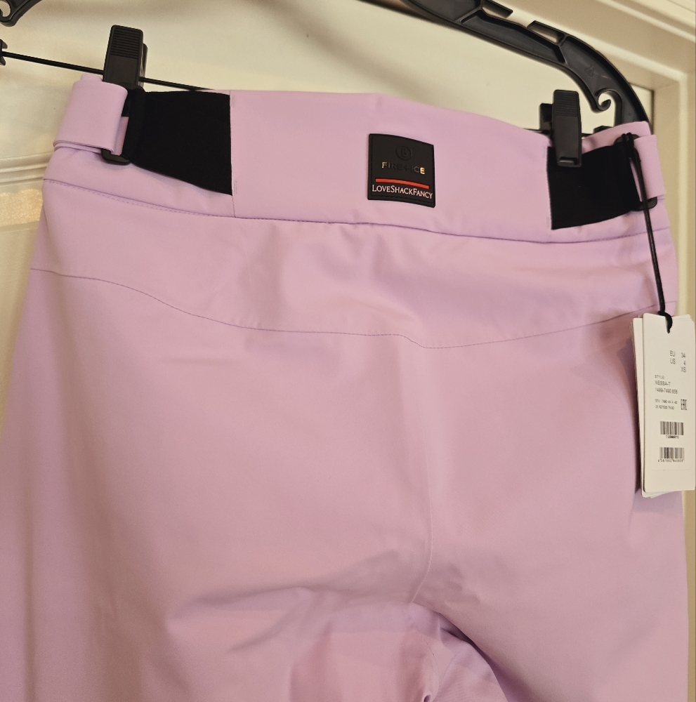 Bogner Loveshackfancy Nessa Ski Pants Lavender Mist Hibiscus Purple - Picture 16 of 16